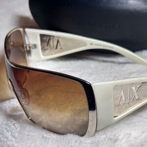 Armani Exchange Cream Sunglasses